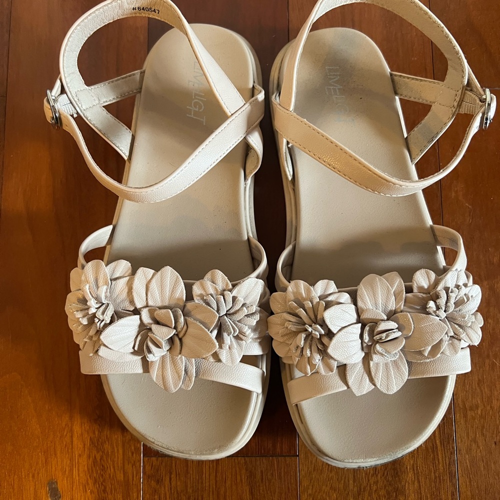 Floral Beige Sandals by Limelight